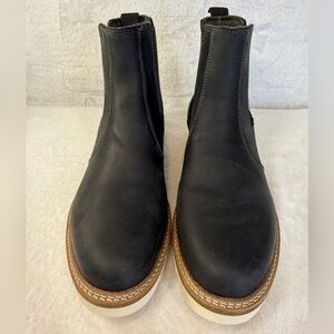 Alpine Design Black Leather Ankle Boots